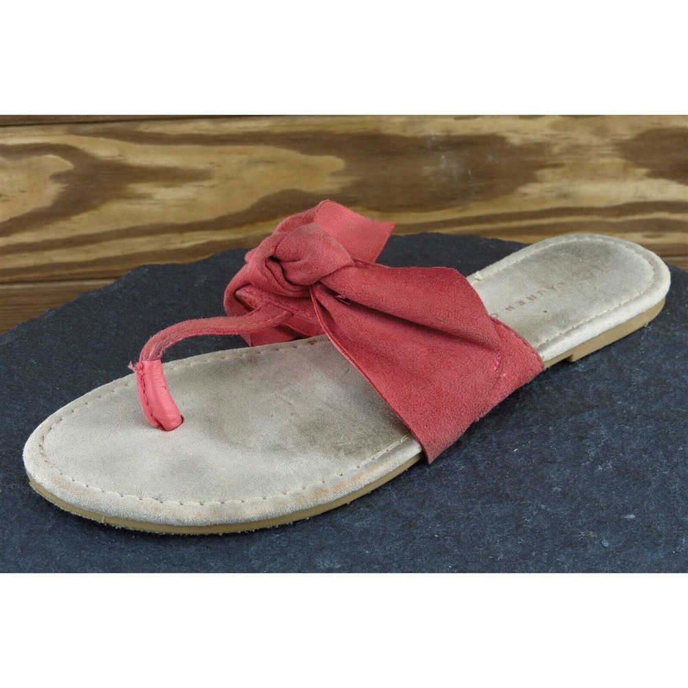 Lauren Conrad Sz 7-8 M Pink Flip Flop‎ Synthetic Women Sandals 73277